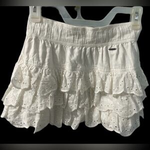 Hollister White Eyelet Skirt